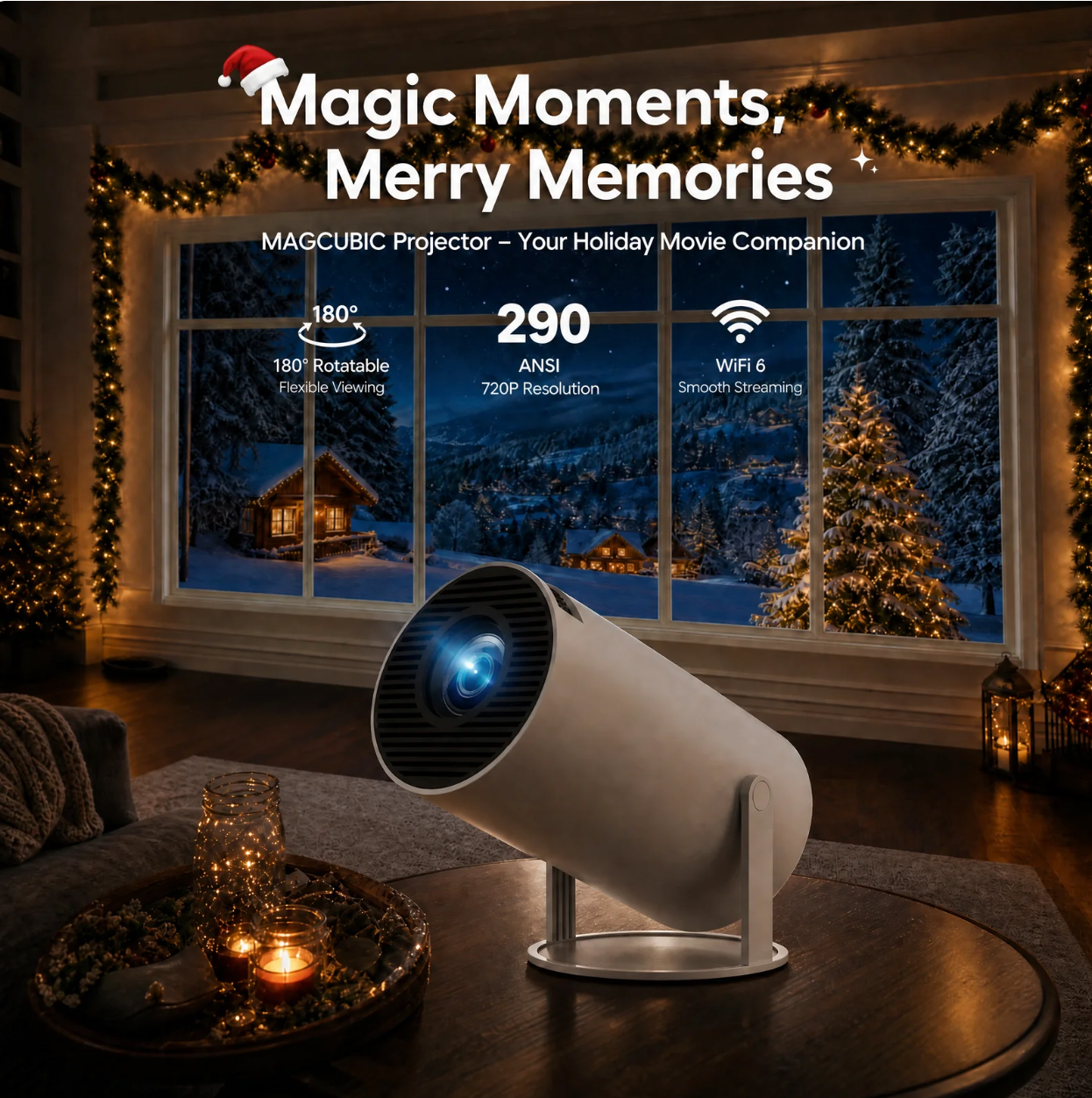 FestiveBeam™ Christmas Window