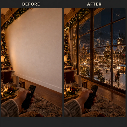 FestiveBeam™ Christmas Window